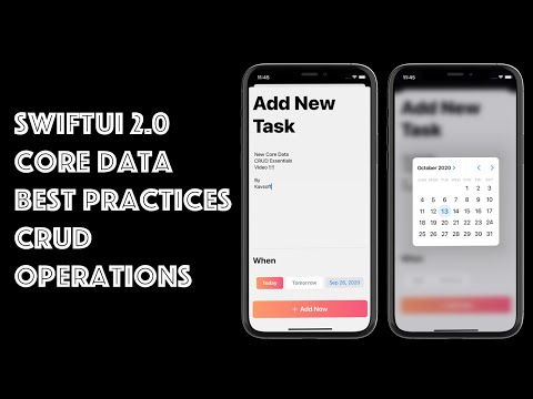 SwiftUI 2.0 Core Data Best Practices - SwiftUI 2.0 Core Data CRUD Operations - Tasks App