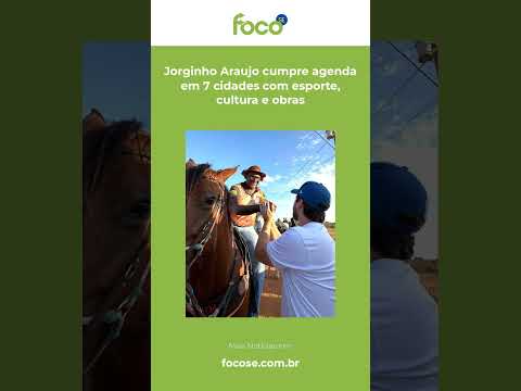 Jorginho Araujo cumpre agenda em 7 cidades com esporte, cultura e obras #Shorts