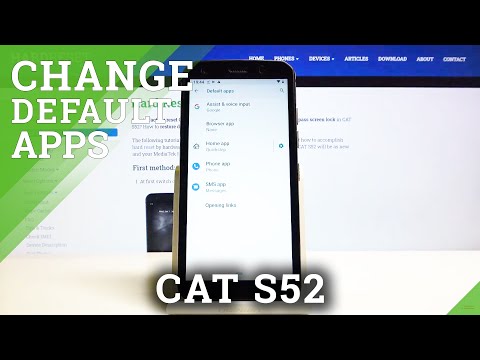 How to Change Default App in CAT S52 – Manage Apps