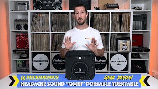 Video thumbnail for HeadacheSound Omni DVS Portable Turntable Review by Cool Hand Lex | #YCDP | Deckademics by Deckademics