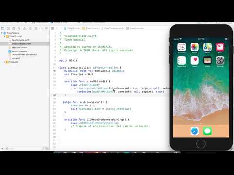 SWIFT : Creating you own Timer or counter in Swift iOS using Xcode