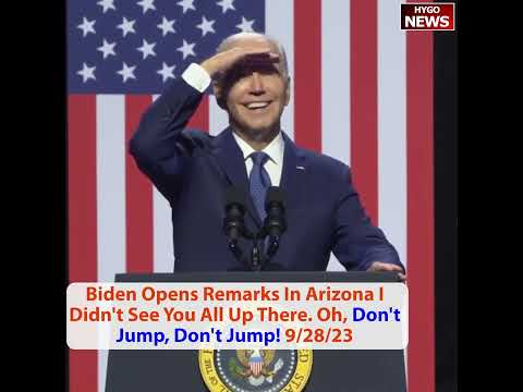 Biden Teleprompter Declaration Of Independence, Protestors Interrupted Speech, Don't Jump!