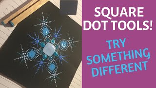 Dot Mandala with SQUARE dot tools!