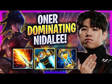 ONER DOMINATING WITH NIDALEE! - T1 Oner Plays Nidalee JUNGLE vs Master Yi! | Season 2024