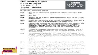 Learning English with BBC Stories  Practice Listening&Reading   Story #4 Purple Tomatoes