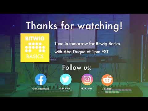 TAETRO TALKS with Bitwig | 343 TV