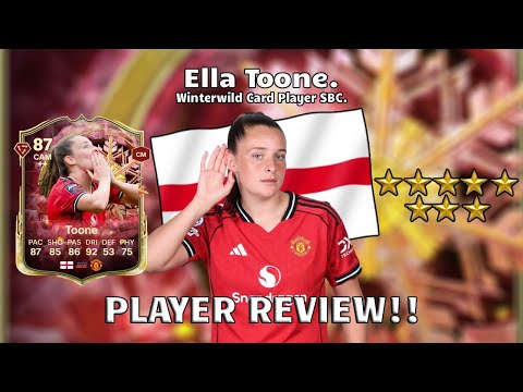 ⚽❄️ 87 Rated Ella Toone Player Review! Winterwild Card Player SBC!🎄❄️. FC 26 Ultimate Team.