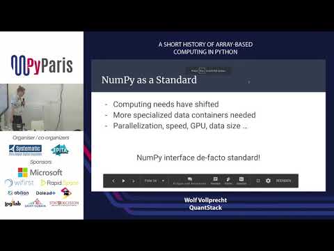 PyParis 2018 - A Short History of Array-based Computing in Python