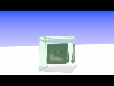 [Blender] Minecraft Slime Test