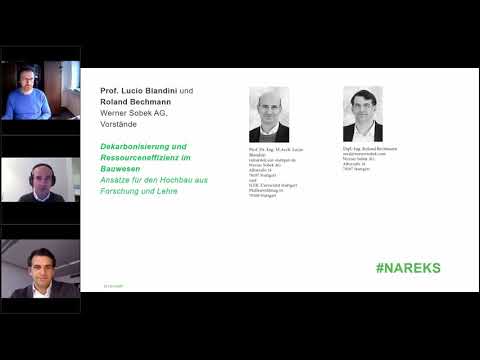 Prof. L. Blandini & R. Bechmann– Buchvorstellung „Nachhaltigkeit, Ressourceneffizienz & Klimaschutz“