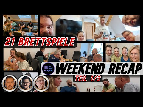 BGE Brettspiel Weekend Recap Teil 1/3 - 21 Brettspiele