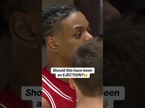 Kamari McGee received a Flagrant 2 from this 😬#wisconsinbasketball #collegebasketball #cbb #ejection