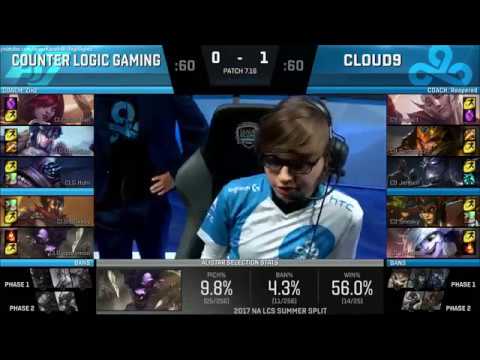 C9 vs CLG (Game 2) | HIGHLIGHTS | Regional Qualifiers Finals NALCS | September 2017