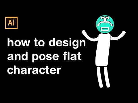 How to design and pose character - Adobe illustrator tutorial