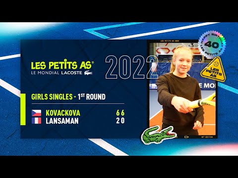 Les Petits As 2022 | Girls 1st Round | Alena Kovackova vs. Victoire Lansaman