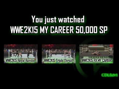 WWE2K15 My Career - Easy 50,000 Skill Points(SP)