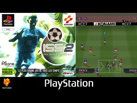 ISS Pro Evolution 2 PS1 - Gameplay on DuckStation [No Commentary]