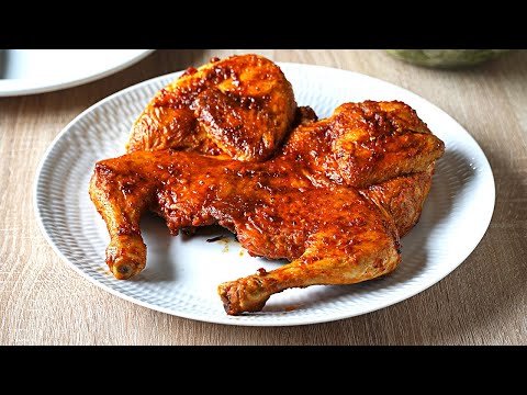 Pollo frito ENTERO en sartén en 30 min. Deliciosos pollo SIN rebozar.  Receta de pollo TABAKA fácil