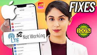 How To Fix 5G - LTE Not Working on iPhone iOS 17 [ 2024 ] 5G missing on iPhone
