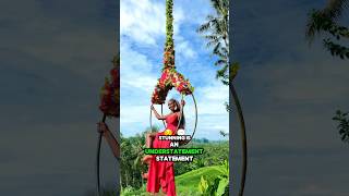 Day 3 in Bali : Had to use the swing before y’all break it 😅#adventuretime #travel #bali #vacation