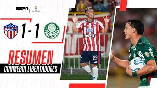 TEO ABRIÓ EL PARTIDO Y RAMÓN SOSA SELLÓ EL EMPATE EN BARRANQUILLA | Junior 1-1 Palmeiras | RESUMEN