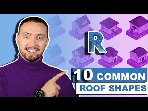 10 Common Roofs Shapes in Revit | Revit 3D Modeling Tutorial