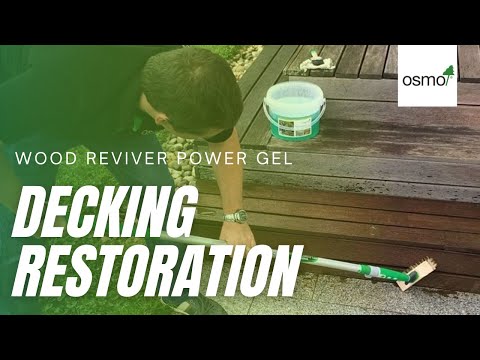 Decking Restoration using Osmo Wood Reviver Power Gel