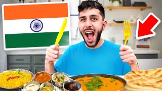 Eating ONLY Indian Food For 24 Hours!