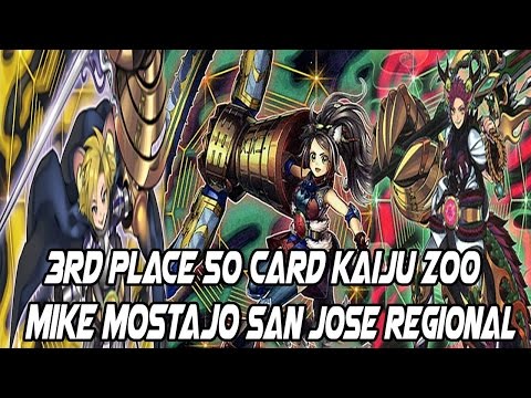 3rd Place San Jose Regionals Mike Mostajo 50 Card Kaiju Zoodiac