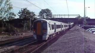 preview picture of video 'Class 379s Stansted Express at Broxbourne Station, 1st September 2011'