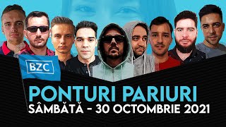 Ponturi pariuri sportive 30.10.2021
