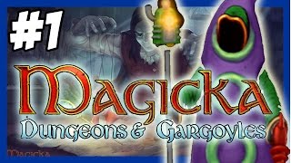 Magicka Co-Op [Magicka DLC] - Dungeons and Gargoyles #1 - Fly You Fools!!!
