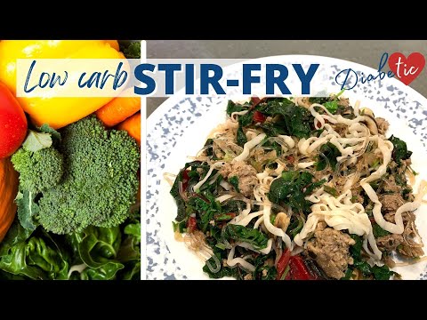 STIR FRY Beef & Sausage & LOW CARB noodle | Healthy...