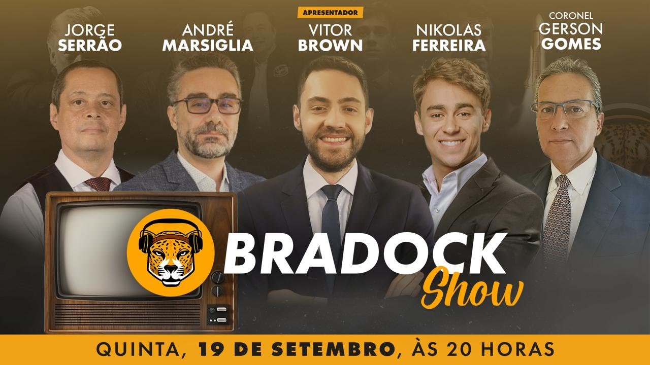 Bradock Show 19/09/24 - Vitor Brown, Nikolas Ferreira, André Marsiglia, Serrão e Cel Gerson Gomes