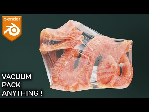 Create EXTREMELY Satisfying Plastic Wrap Animation in Blender - TUTORIAL
