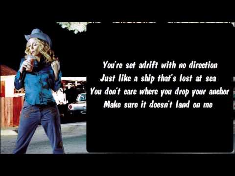 Madonna - Runaway Lover Karaoke / Instrumental with lyrics on screen