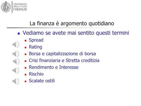 Valentina Cioli - Pillole di finanza aziendale - parte terza