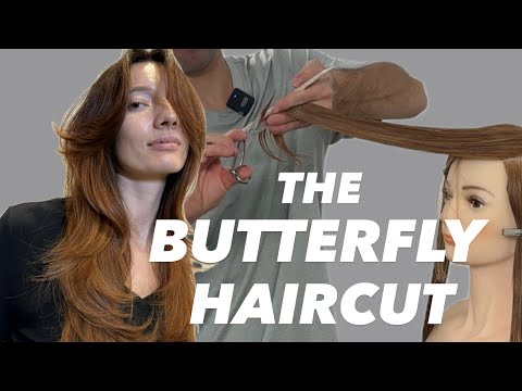 How to Cut Long Layers & Maintain Length | Butterfly Haircut Tutorial for DIY & Professional Stylist