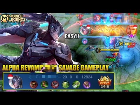20kills + SAVAGE!! ALPHA BEST BUILD 2022 | Build Top 1 Global Alpha | MLBB