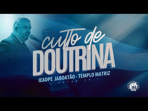 AO VIVO | ÚLTIMO CULTO DE DOUTRINA | 26/12/25 - IEADPE JABOATÃO
