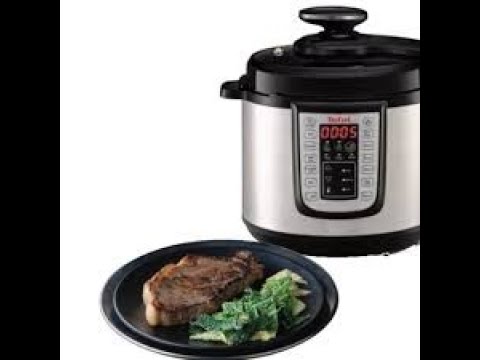 Oala sub presiune electrica TEFAL One Pot CY505E30, 5 8l, 1200W, 25 programe, argintiu negru