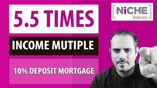 5.5 times income Professional Mortgage for purchases with 10% deposit