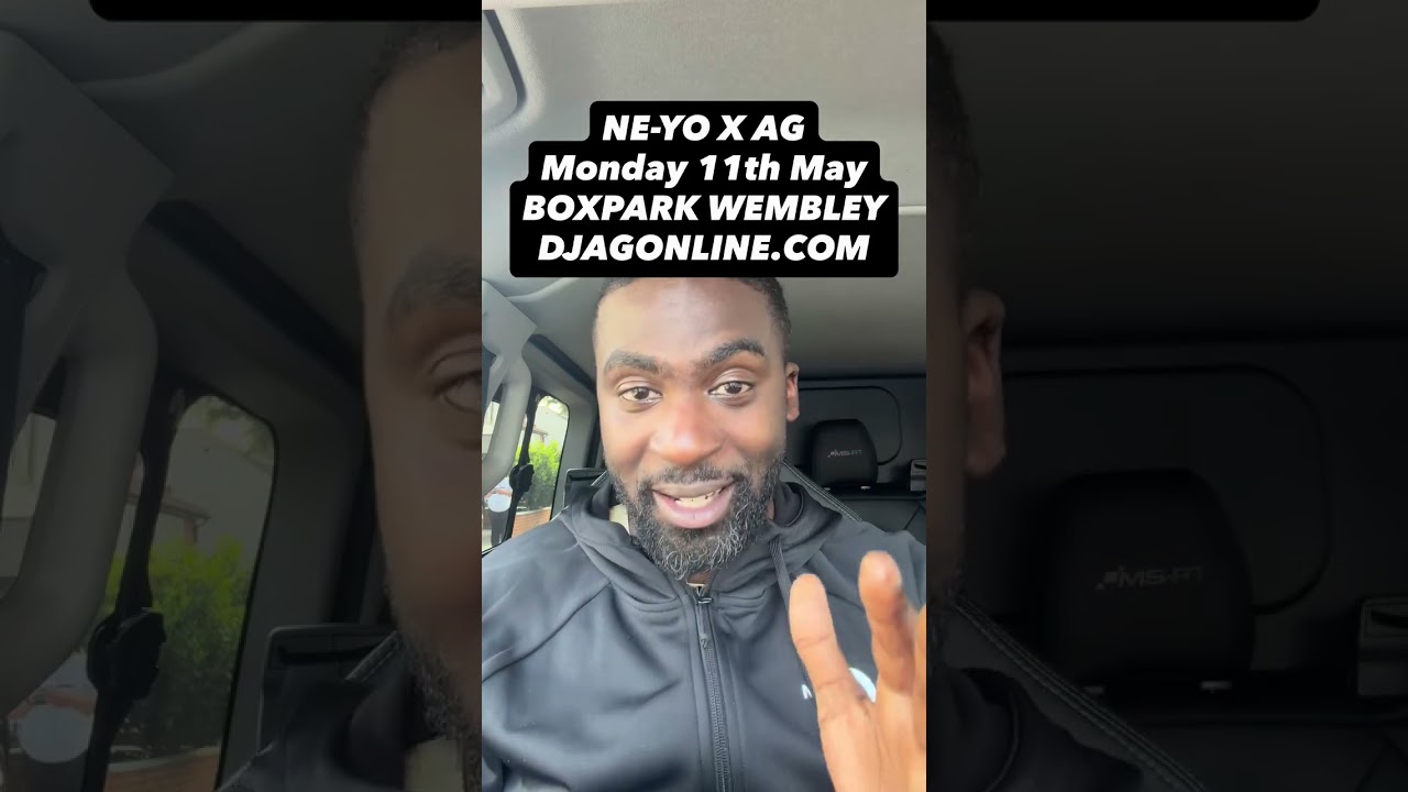 On Monday 11th May, I will be live streaming from 5.30pm–8pm at BOXPARK Wembley Ne-Yo will be