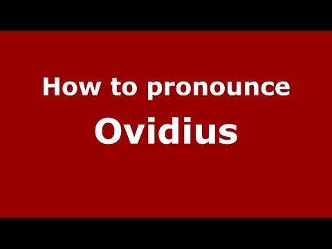 How to pronounce Ovidius (French/France) - PronounceNames.com