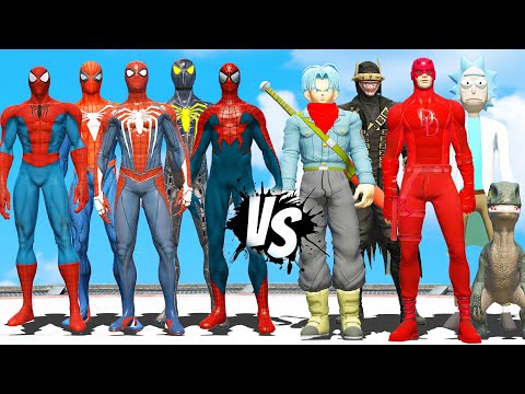 Spider Man Army VS DC Villan & Batman Who Laugh - Epic Battle
