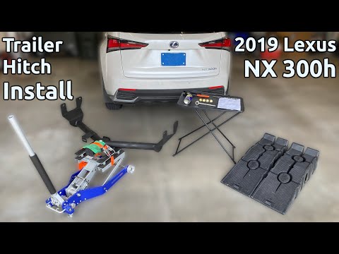 Lexus NX 200/NX 300 Trailer Hitch Installation the EASY WAY using a Motorcycle Lift