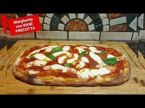 PIZZA MARGHERITA con la mia BASE PRECOTTA. Gustosissima.