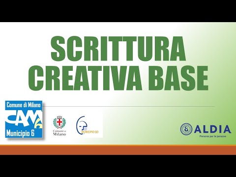 SCRITTURA CREATIVA BASE lezione del 7 novembre 2020