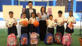 La empresa china CSCEC realiza donativo al colegio San Sebastián en Managua
