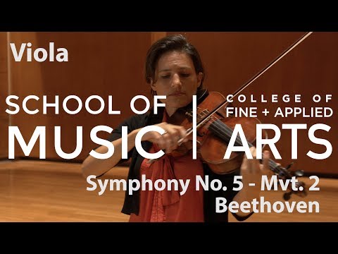 Professor Liz Freivogel: ILMEA Viola - Symphony No. 5,  Mvt. 2 - BEETHOVEN